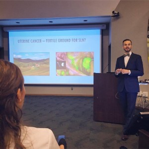 Dr. Ryan Spencer presenting Ob-Gyn Grand Rounds 