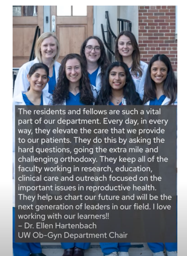 UW Ob-Gyn celebrates Thank A Resident/Fellow Day! - Ob-Gyn UW-Madison