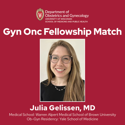 Welcome incoming Gynecologic Oncology Fellow Julia Gelissen, MD! - Ob ...